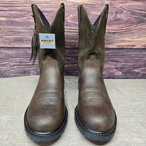 Ariat Groundbreaker Pull On Men's Work Boot - Brown, Size US11